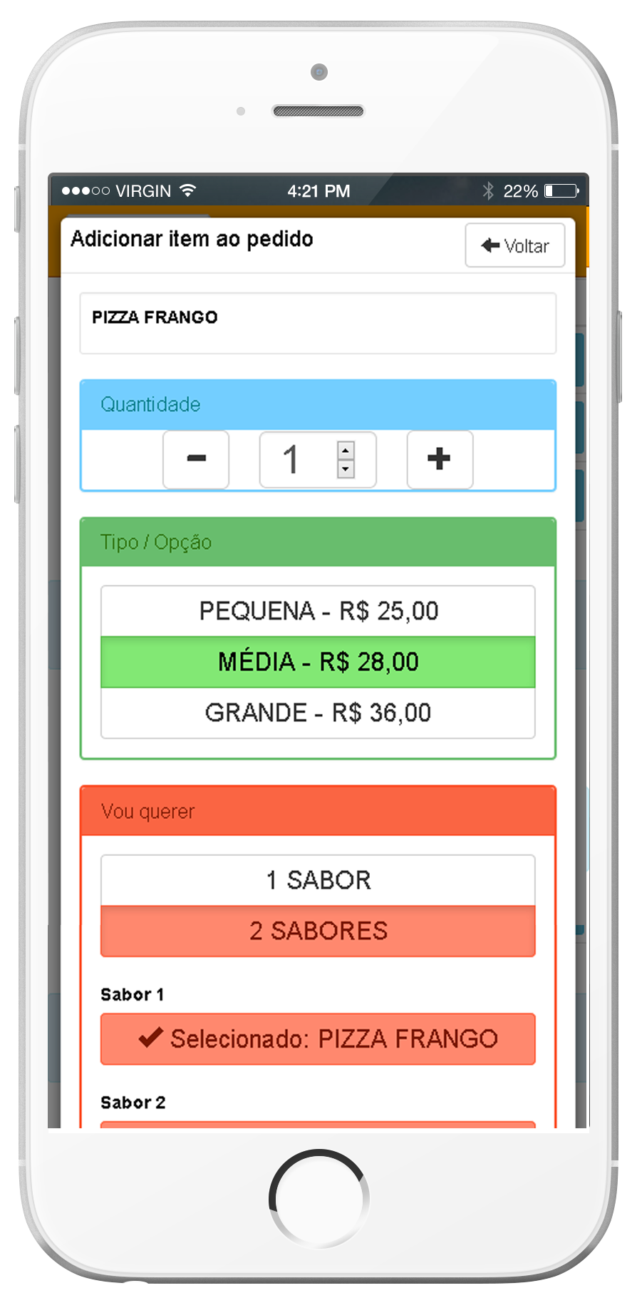 Sistema de cardápio e pedidos online para restaurantes